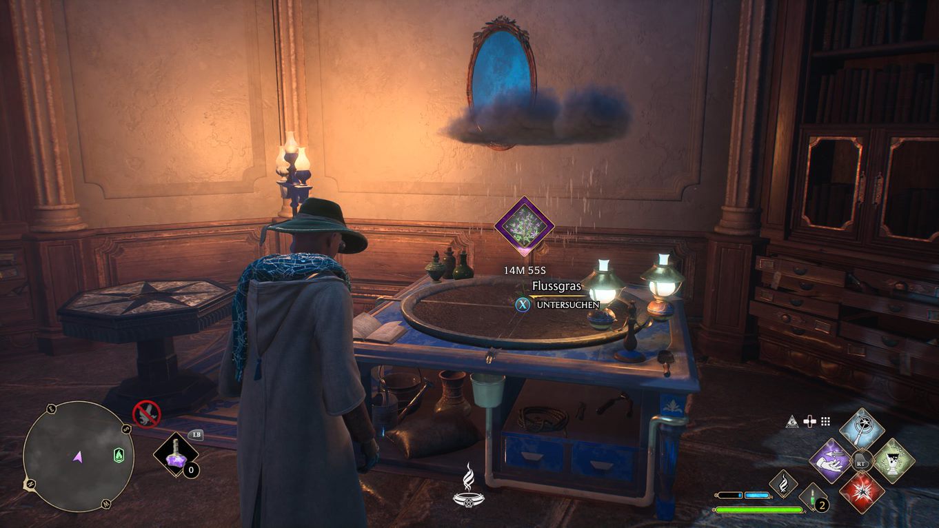 Hogwarts Legacy Professor Garlicks Aufgabe 1, 2 Alraune, Venemosa Tentacula, Flussgras finden
